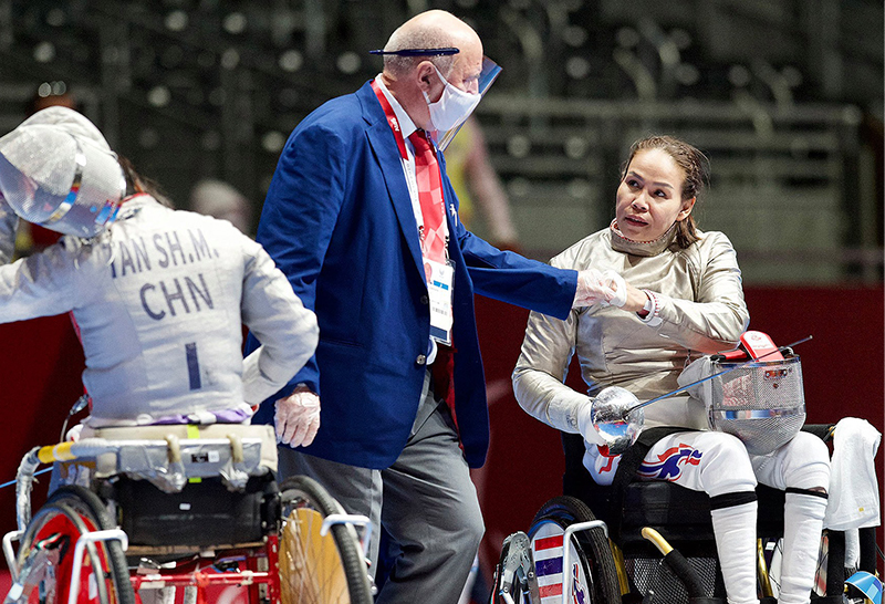 สายสุนีย์ พ่ายสาวจีน ไป 11-15 ร่วงวีลแชร์ฟันดาบพาราลิมปิก