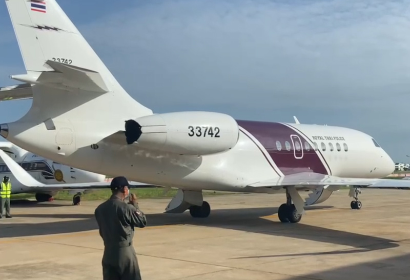 สุวัฒน์ ผบ.ตร. บินภูเก็ต -5-8-64 -1