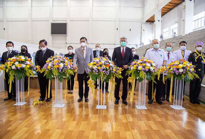 เปิดศูนย์พักคอยผู้ป่วยโควิด-19 ” ซีพี -รามคำแหง-นพรัตน์ราชธานี”