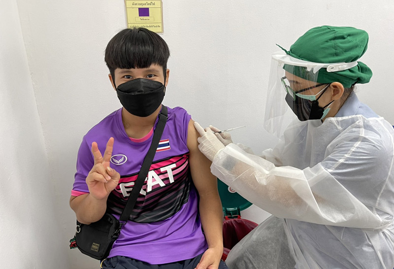 ทัพจอมพลังไทยฉีดวัคซีนครบเตรียมลุยชิงแชมป์โลก
