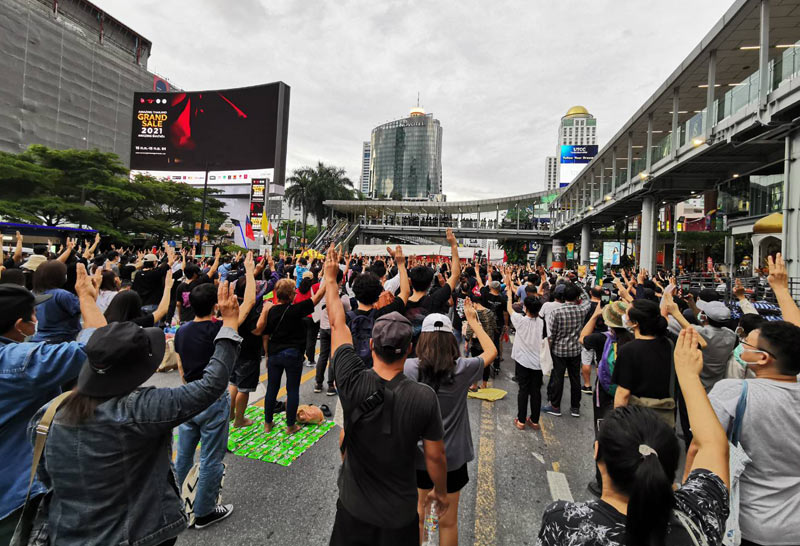 "ไฮโซลูกนัท"ย้ำชุมนุมสู้ด้วยสันติวิธี