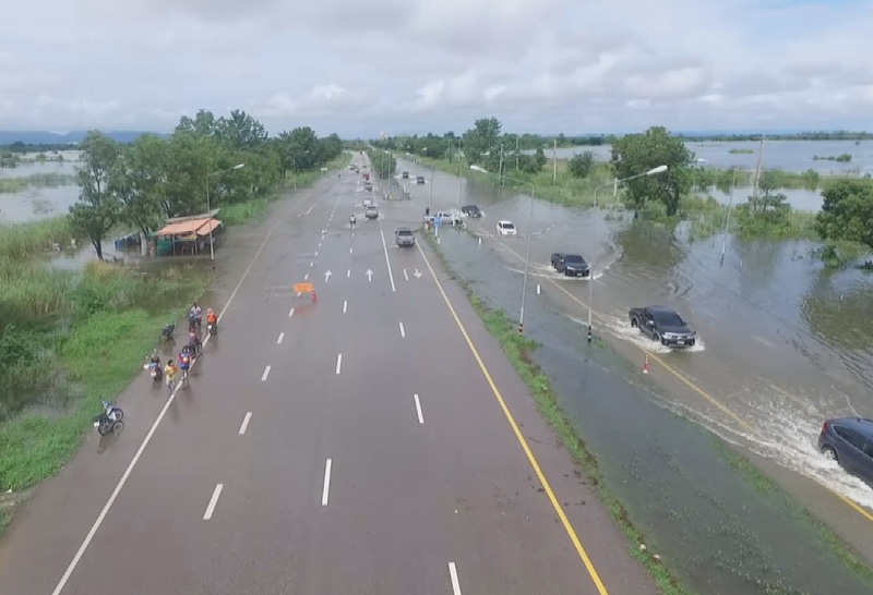 บ้านกล้วย อ.เมืองสุโขทัยอ่วมรับน้ำจาก2อำเภอ