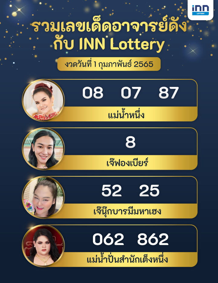 รวมเลขเด็ด อาจารย์ดัง งวดวันที่ 1 กุมภาพันธ์ 2565