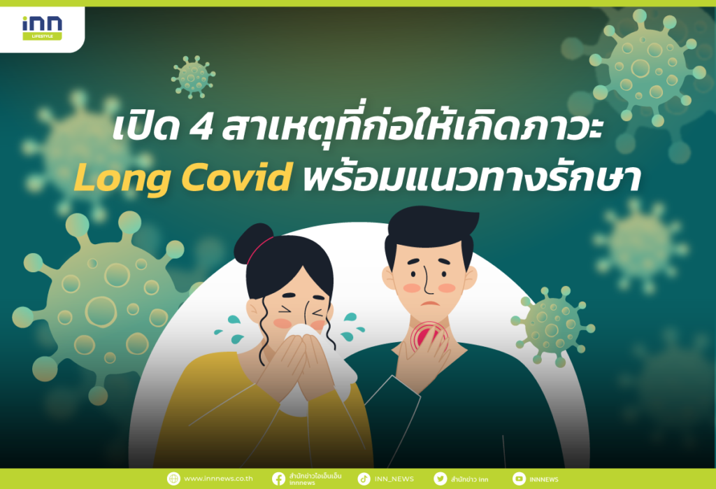 เปิด 4 สาเหตุที่ก่อให้เกิดภาวะ Long Covid พร้อมแนวทางรักษา