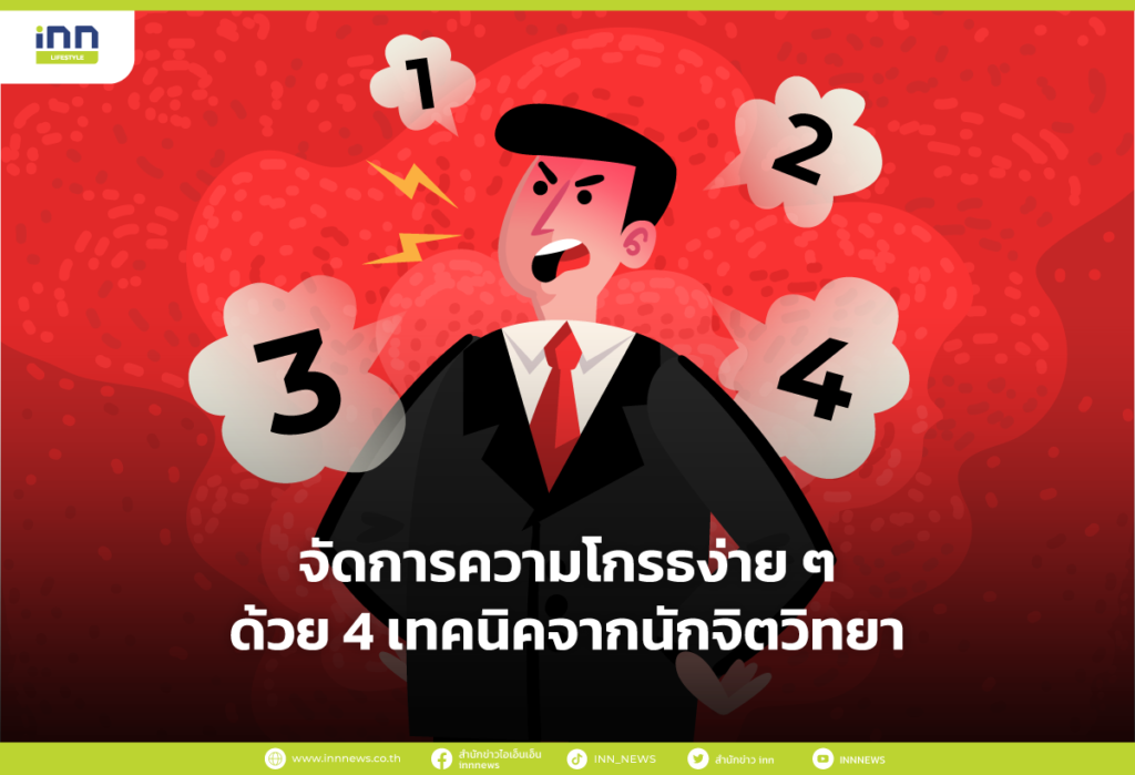 จัดการความโกรธง่ายๆ ด้วย 4 เทคนิคจากนักจิตวิทยา