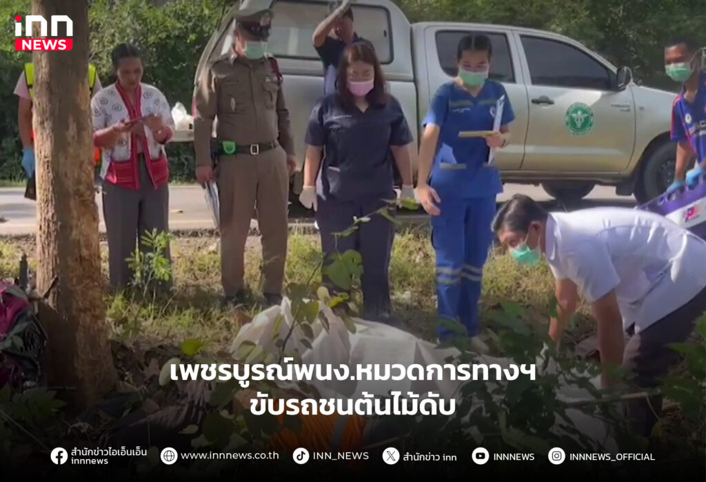 ขับรถชนต้นไม้ดับ