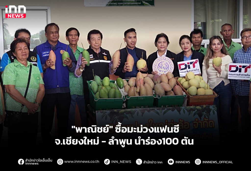 "พาณิชย์" ซื้อมะม่วงแฟนซี จ.เชียงใหม่-ลำพูน นำร่อง100 ตัน
