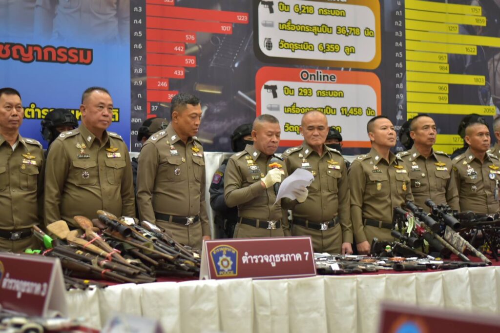 ตร.ระดมกวาดล้าง 10 วัน จับ 2 หมื่นคน ยึดปืนอื้อ