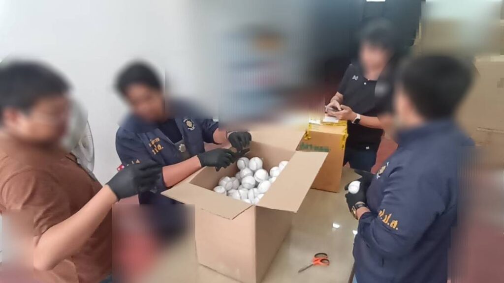 ป.ป.ส. จับเฮโรอีน 13.89 กก. ซุกลูกเบสบอล เตรียมส่งไต้หวัน
