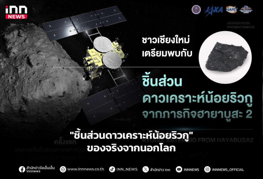 "ชิ้นส่วนดาวเคราะห์น้อยริวกู" ของจริงจากนอกโลก