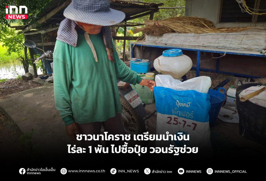 ชาวนาโคราช เตรียมนำเงินไร่ละ 1 พัน ไปซื้อปุ๋ย วอนรัฐช่วย