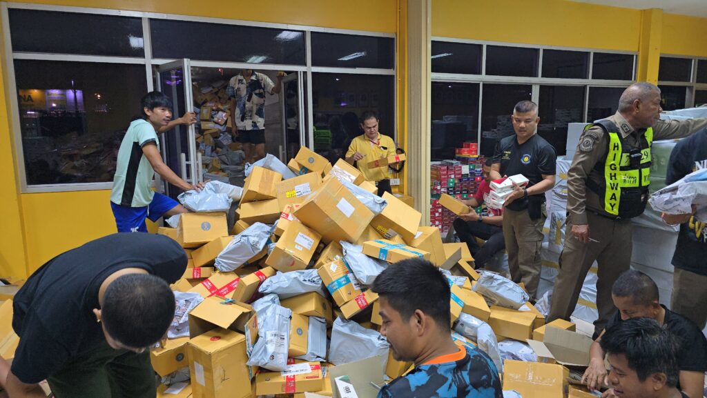 ทางหลวงสงขลา จับบุหรี่เถื่อน บุหรี่ไฟฟ้าครั้งใหญ่กว่า 90 ล้าน