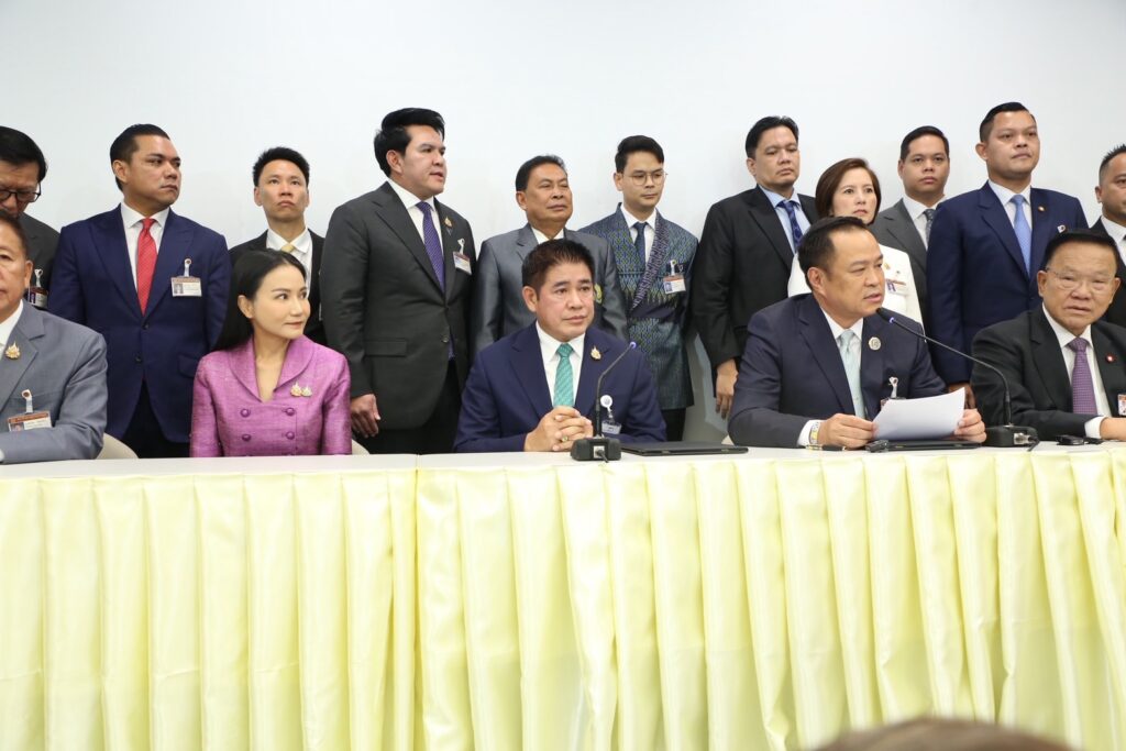 "อนุทิน" แถลงจัดตั้งรัฐบาล 146 เสียง ชิงตำแหน่งนายกฯ