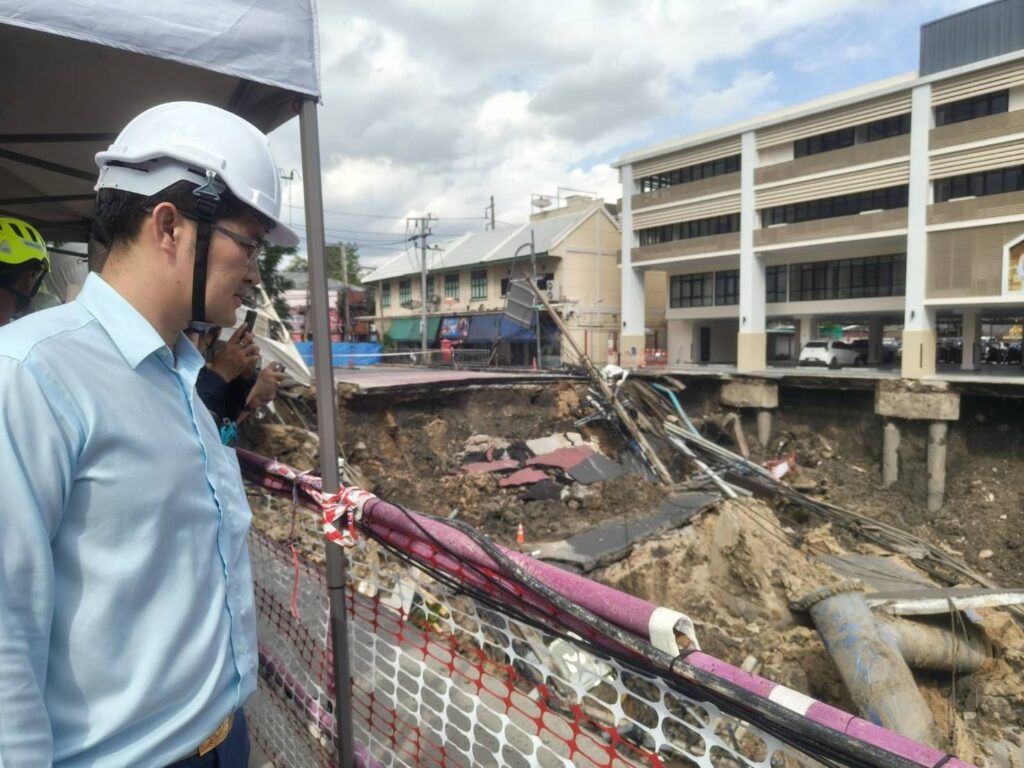 อดีต สส.เต้ รุดแจ้งความ ให้ รฟม.รับผิดชอบ ปมถนนสามเสนทรุดตัว