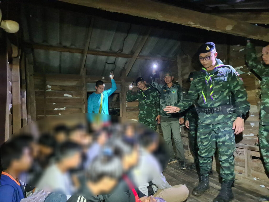 ทหาร-ฝ่ายปกครอง จับแรงงานต่างด้าวลักลอบเข้าเมือง