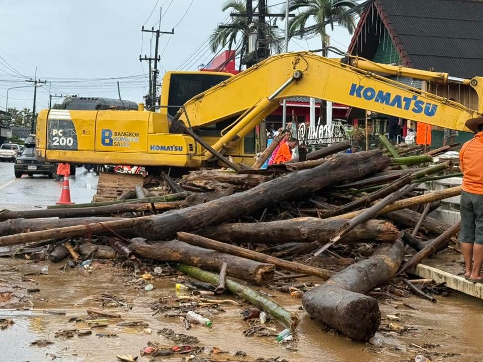 อิทธิพล "บัวลอย" น้ำป่าทะลักท่วม "แม่อาย-ฝาง" เสียหายหนัก