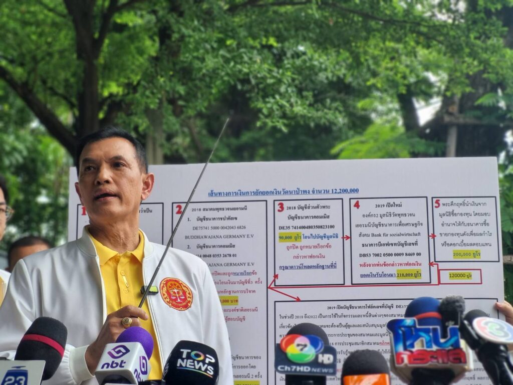 สีกายุ พบ ปปป. ชี้แจงคดีพระคึกฤทธิ์ ปมเงินวัดนาป่าพง 12 ล้าน