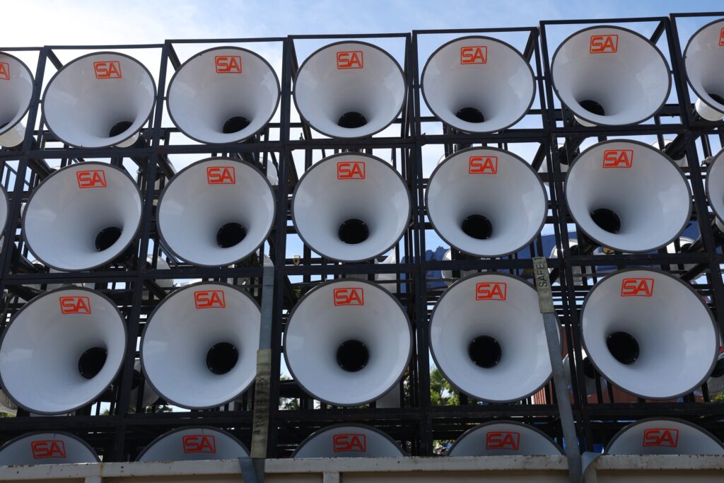 รถเครื่องเสียงขนาดใหญ่ นัดรวมตัวบ้านหนองจาน