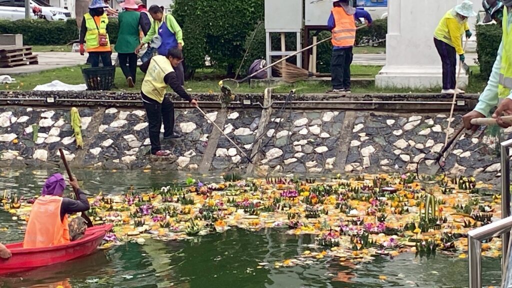 เทศบาลนครโคราช เร่งเก็บกระทง พบมีจำนวนน้อยลง 