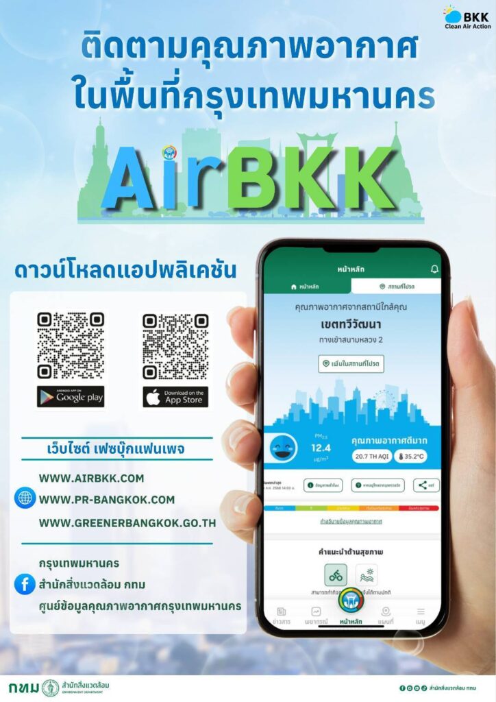 กทม. แจ้ง PM2.5 เกินเกณฑ์ทั่วเมือง ขอประชาชน สวมหน้ากาก