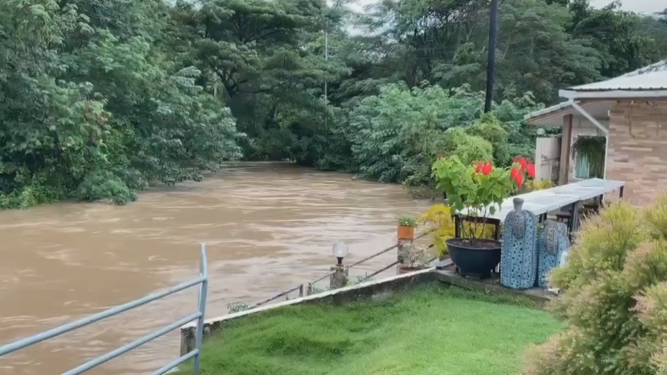 น้ำป่าเขาใหญ่ ไหลหลาก ทะลักลงลำตะคองมากสุดในรอบปี