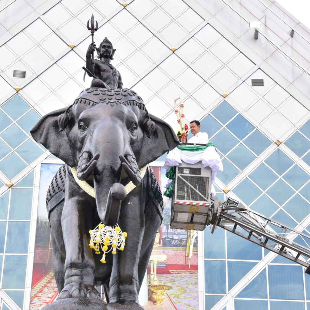 กทม. จัดพิธีบวงสรวง พระอินทร์ทรงช้างเอราวัณ ครบรอบ 53 ปี