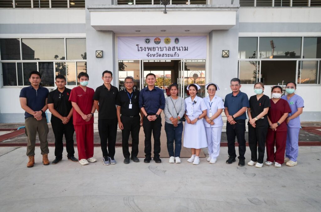 ‘ดร.เอ้’ ควงว่าที่ผู้สมัคร สส.ไทยก้าวใหม่ ลงพื้นที่ศูนย์อพยพสระแก้ว